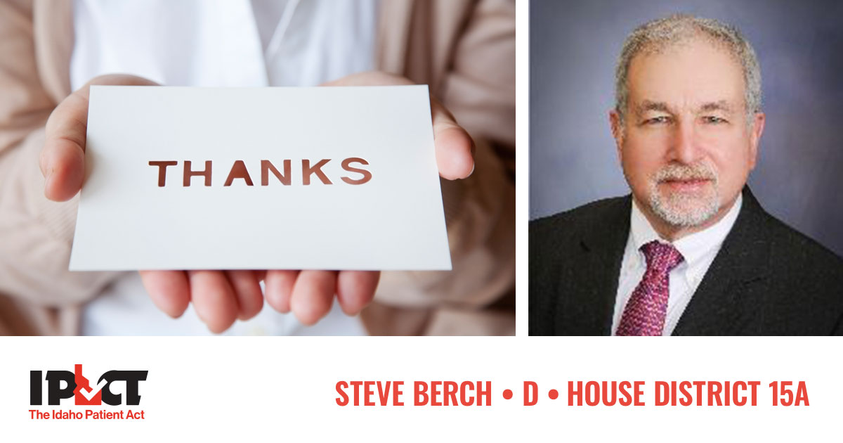 Steve Berch -- Idaho House Representative District 15A